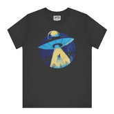 UFO Beam Up Graphic Black T-Shirt product